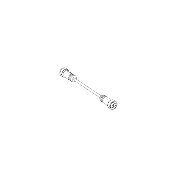Woodhead Mini-Change A-Size Single-Ended Cordset, 4 Pole, Male (Straight) To Female (Straight) 114030D09M0068 - main